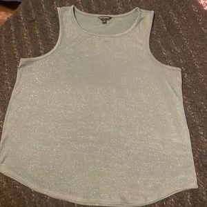 Banana Republic tank, hunter green sparkle
